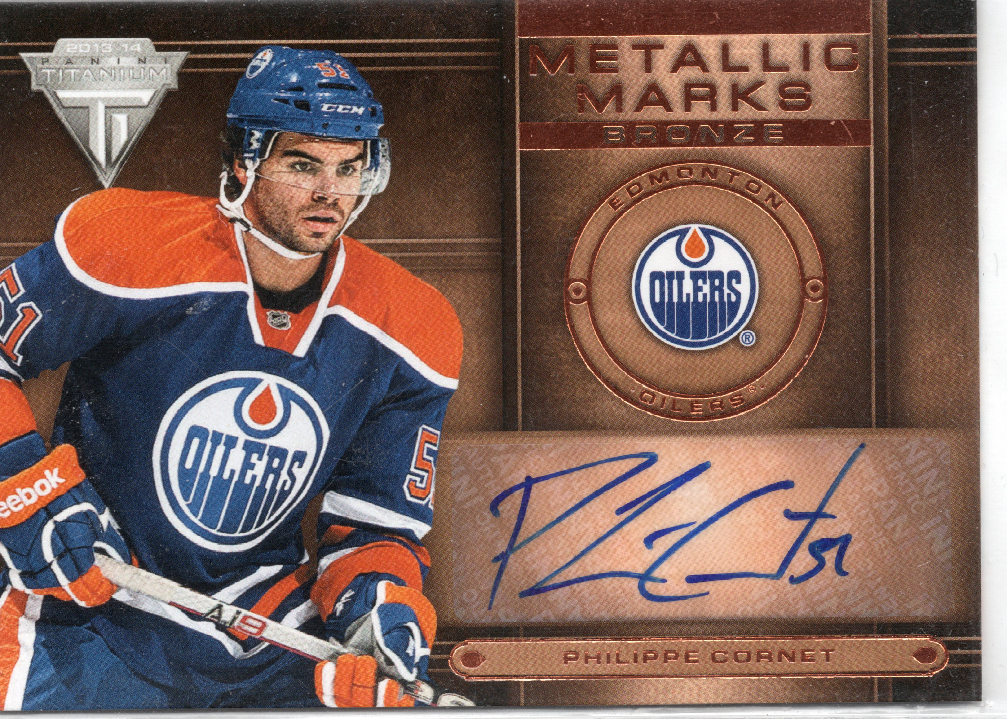 2013-14 Panini Titanium Metallic Marks #MM42 Philippe Cornet