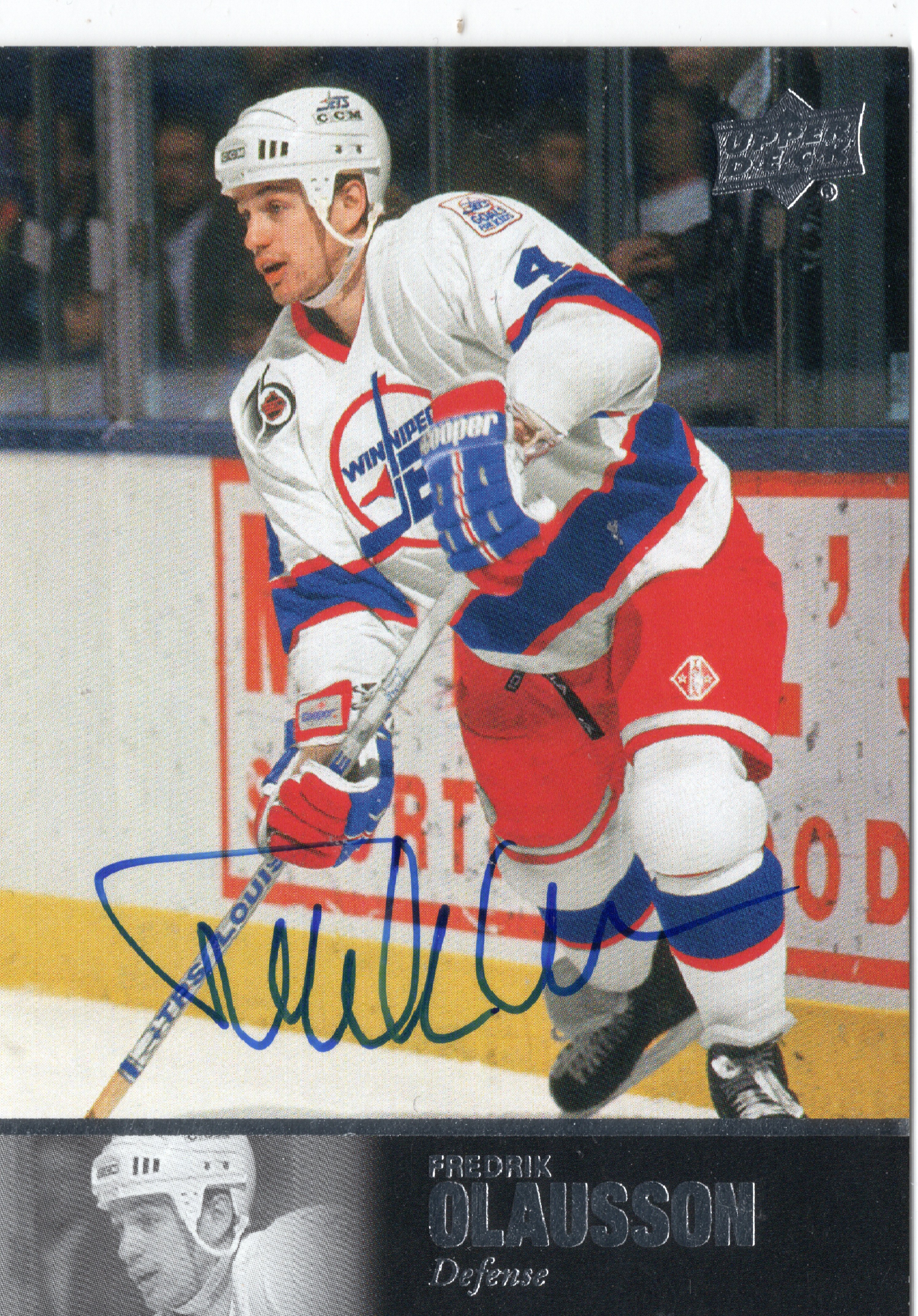 2020-21 SP Signature Edition Legends 1997 Ultimate Legends The Alumni Signatures #AL260 Fredrik Olausson