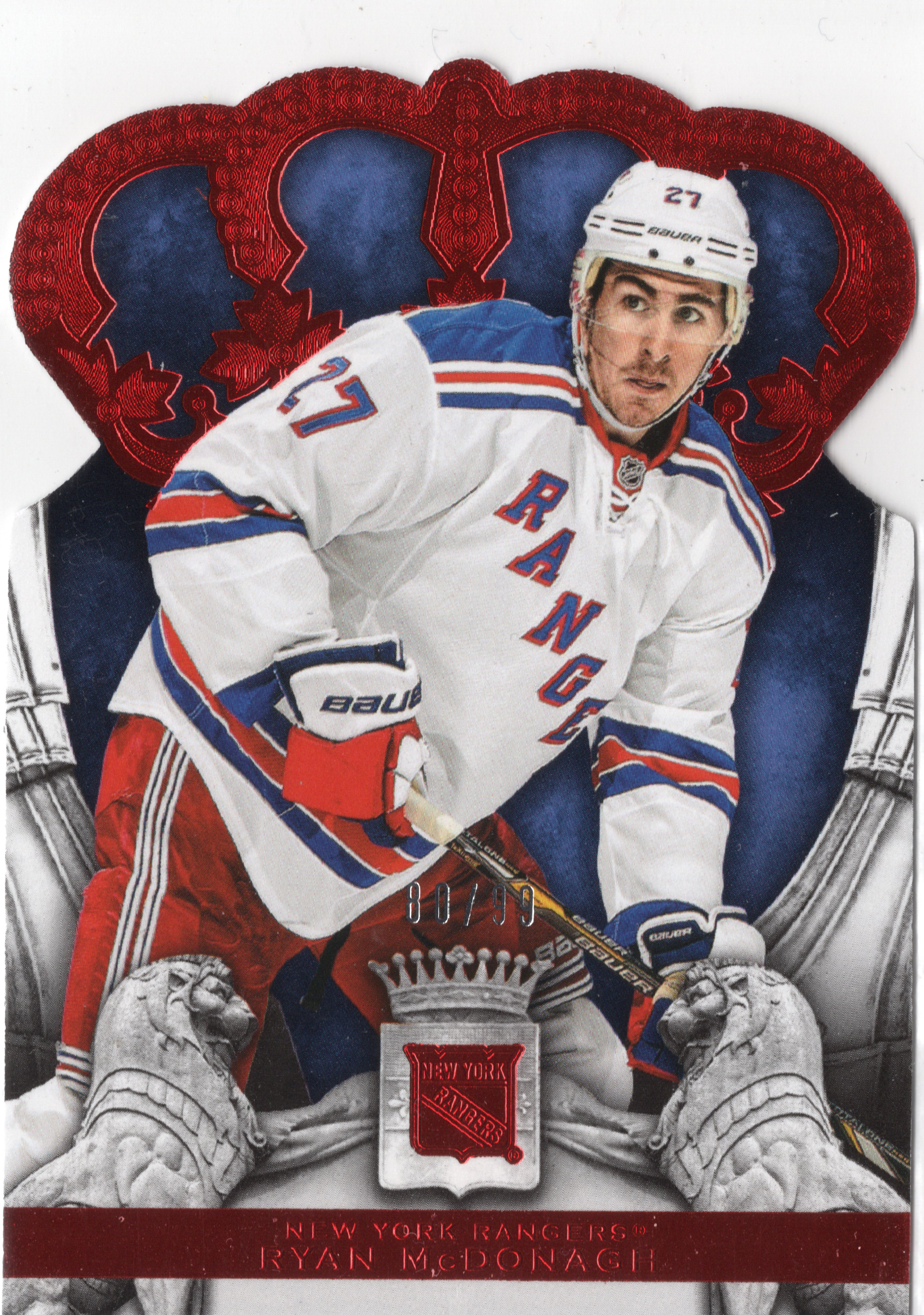 2013-14 Panini Crown Royale Premier Date Ruby #51 Ryan McDonagh /99