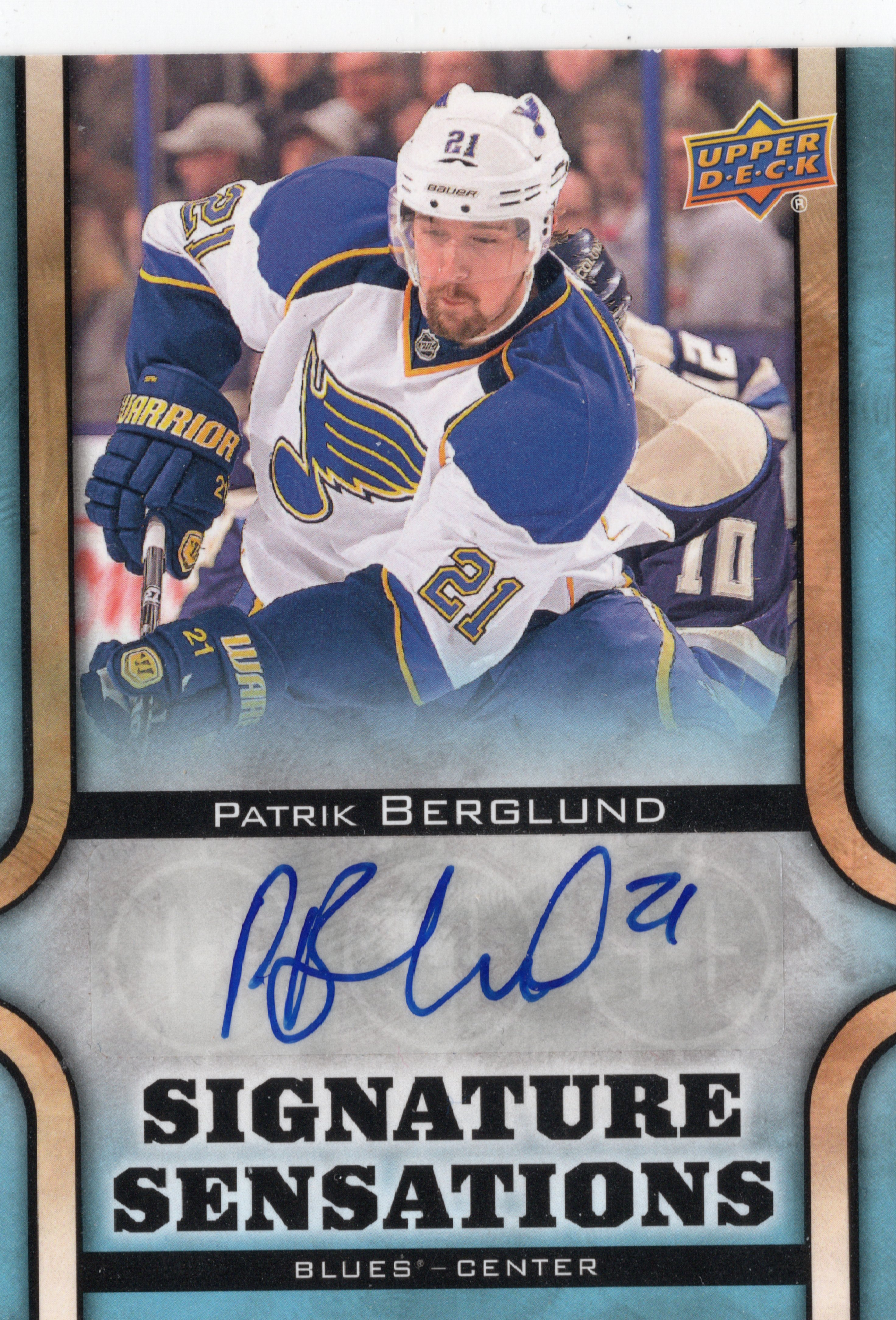 2013-14 Upper Deck Signature Sensations #SSPB Patrik Berglund