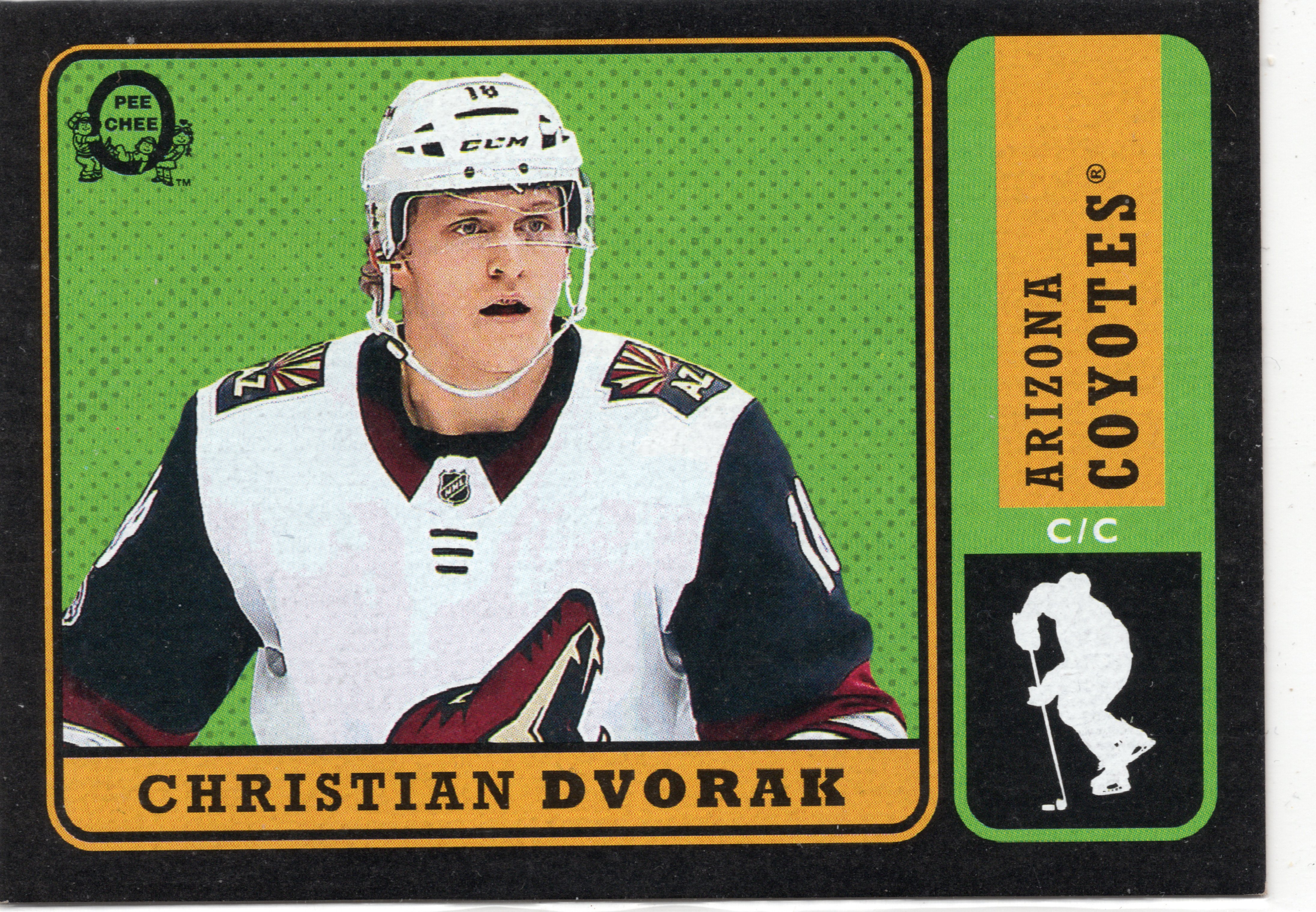 2018-19 O-Pee-Chee Retro Black #144 Christian Dvorak /100