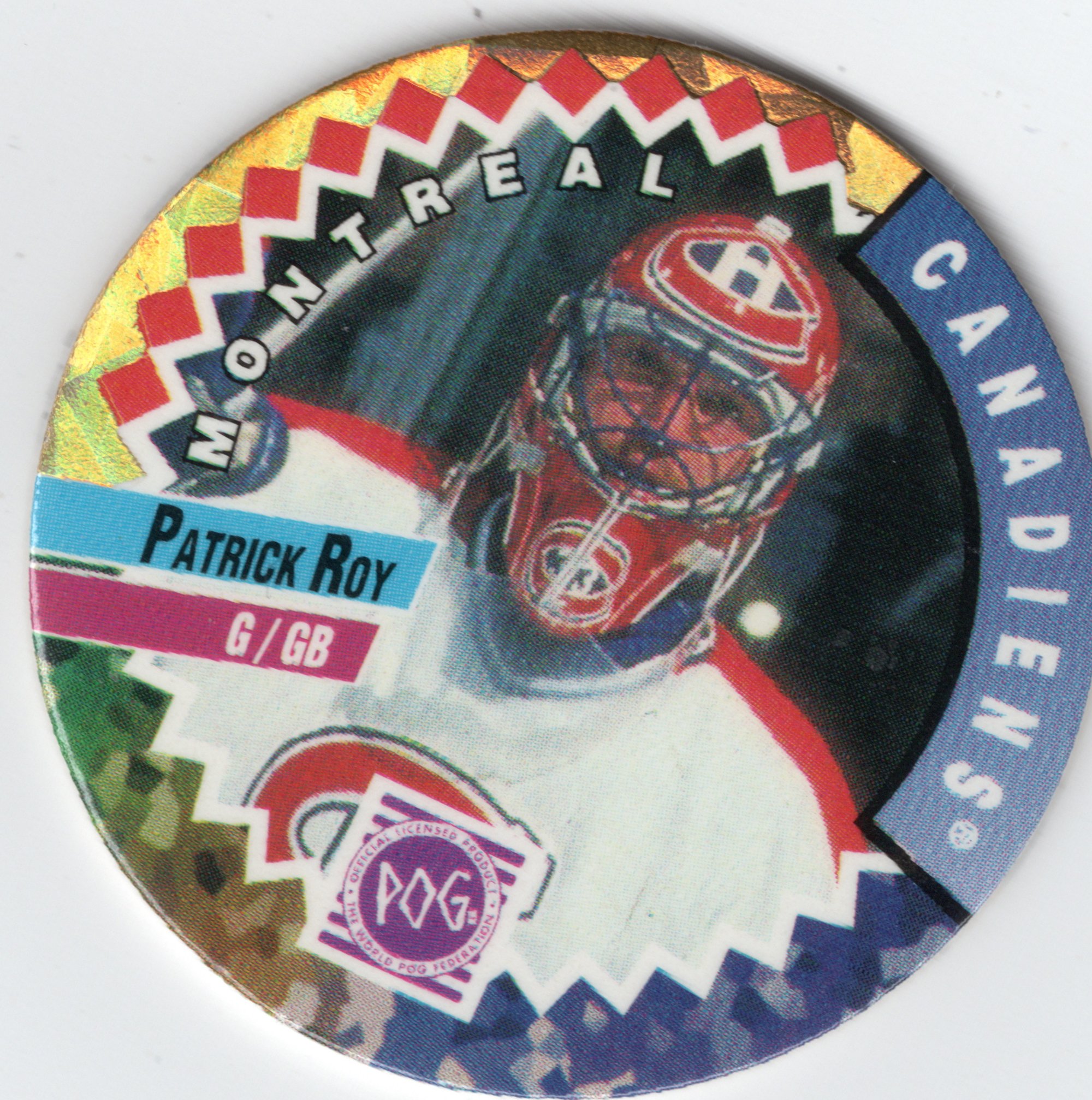 1994-95 POG Canada Games NHL #283 Patrick Roy
