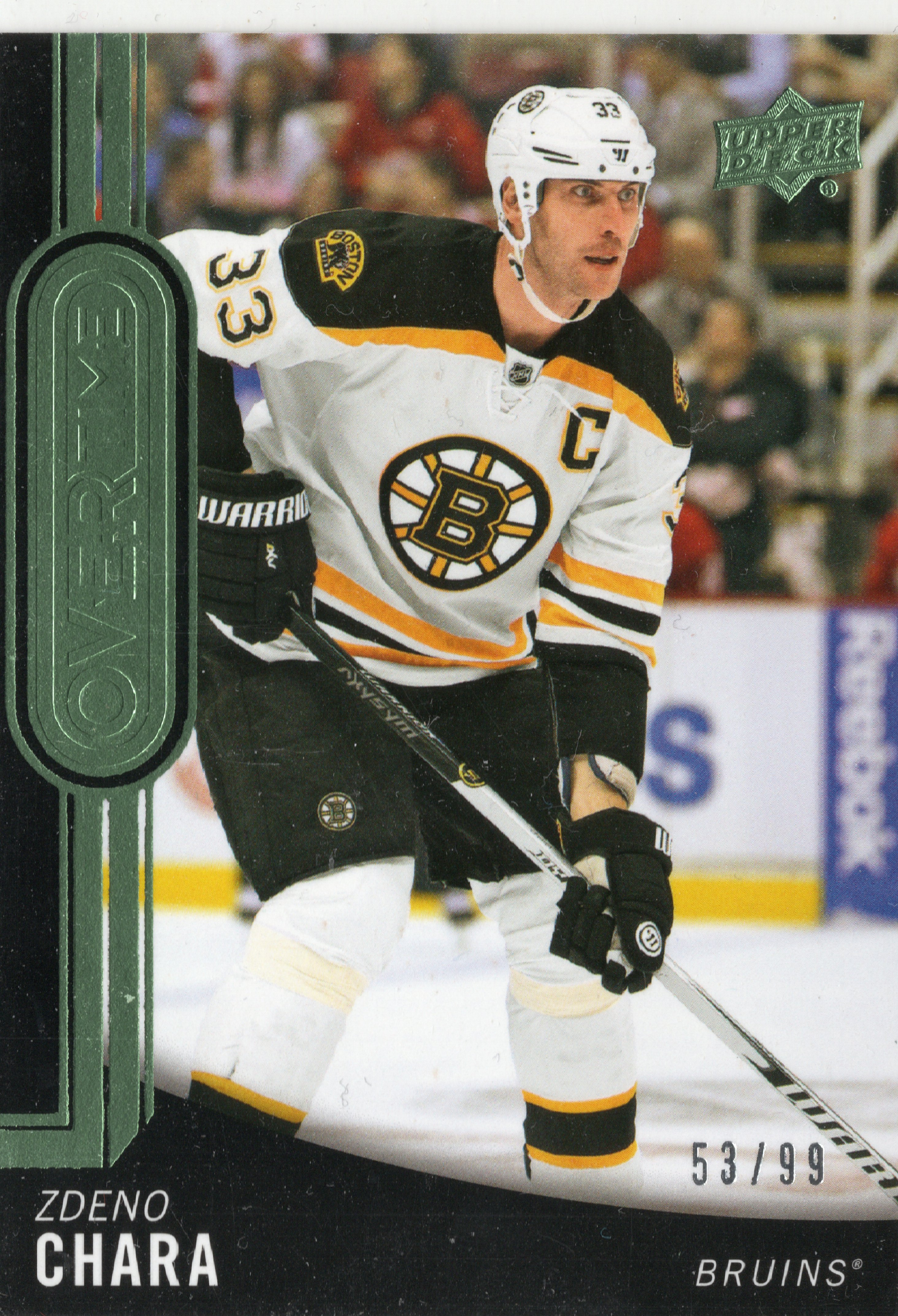 2014-15 Upper Deck Overtime Green #77 Zdeno Chara /99