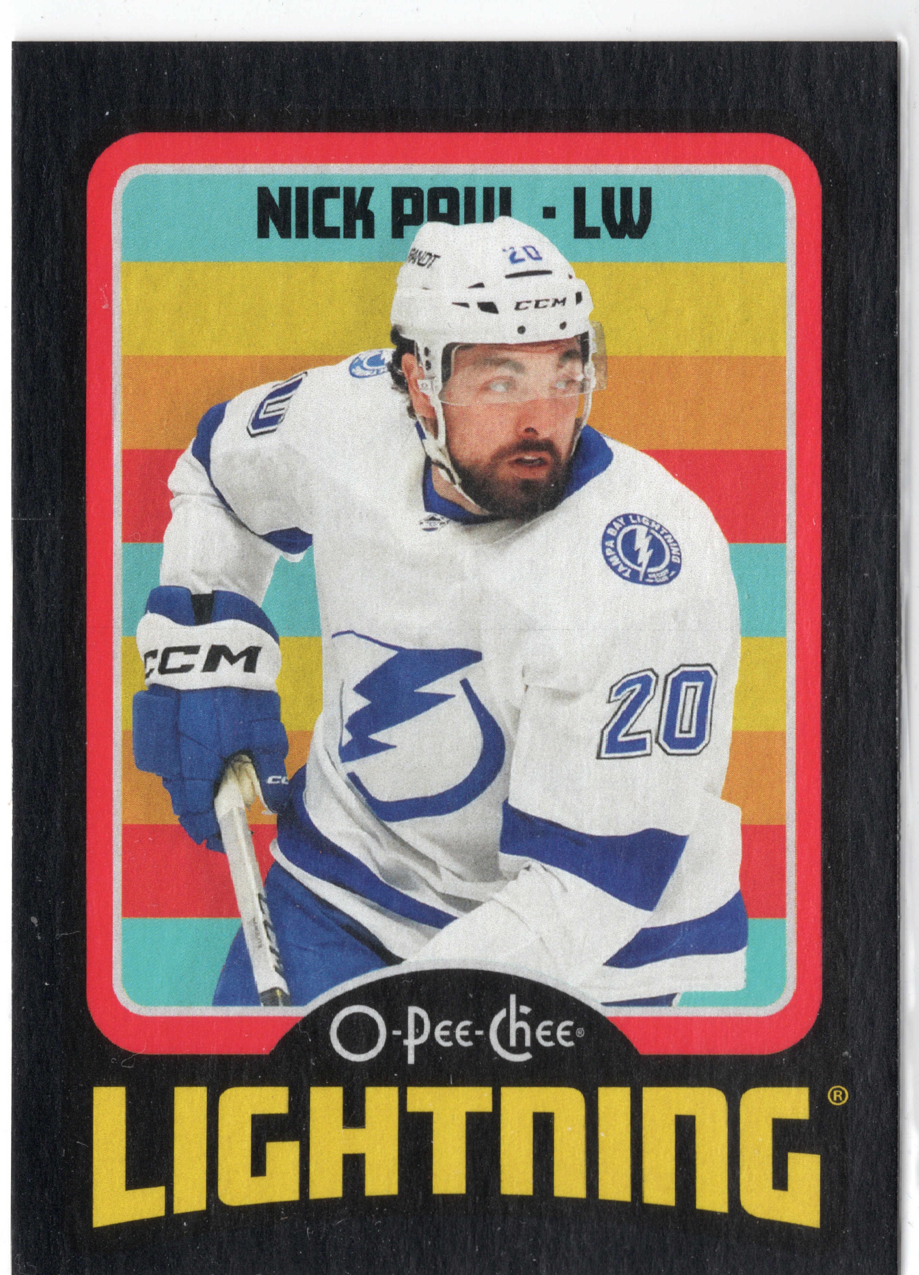 2024-25 O-Pee-Chee Retro Black Border #92 Nick Paul /100