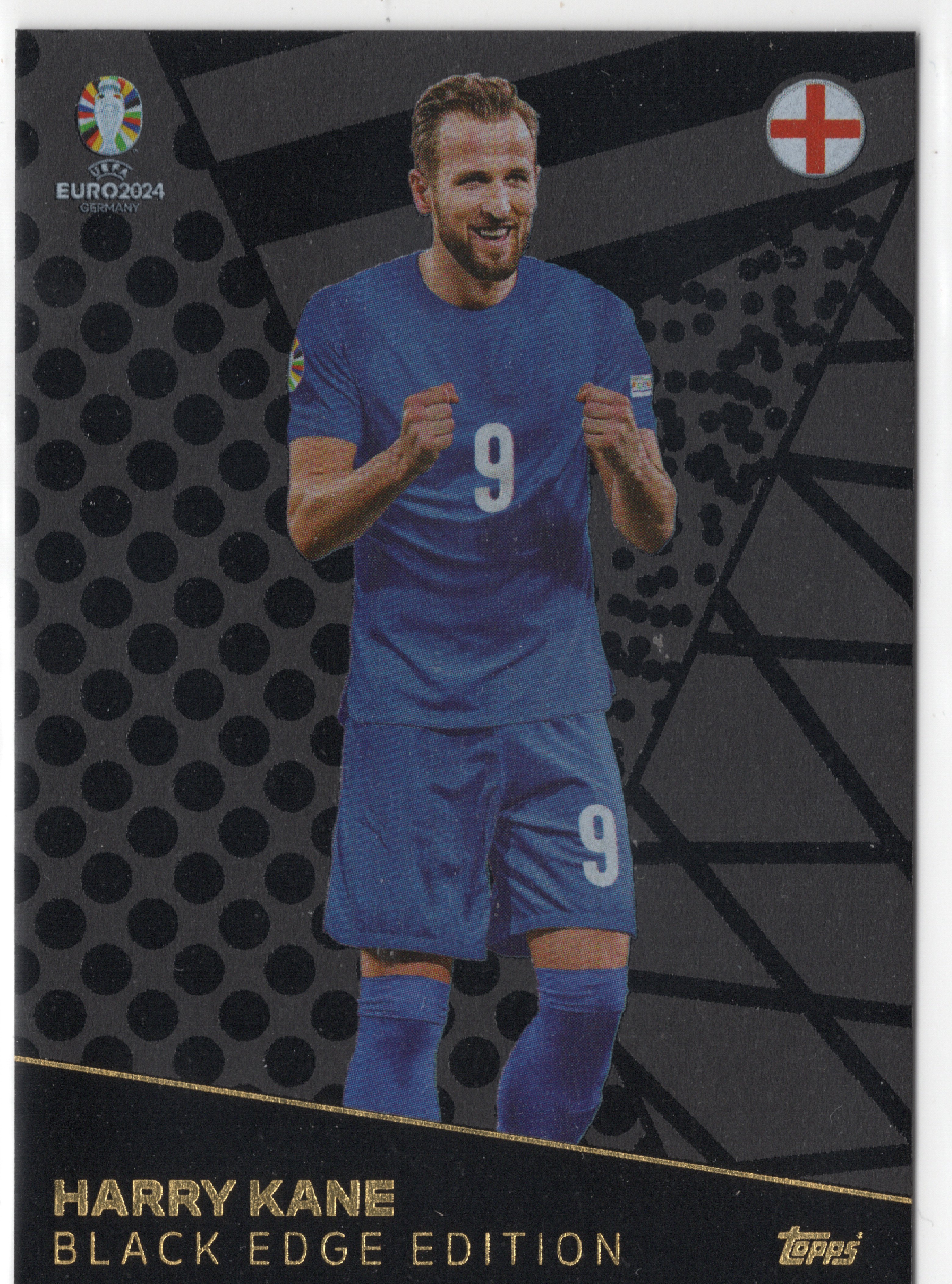 2024 Topps Match Attax UEFA EURO Black Edge #BE3 Harry Kane