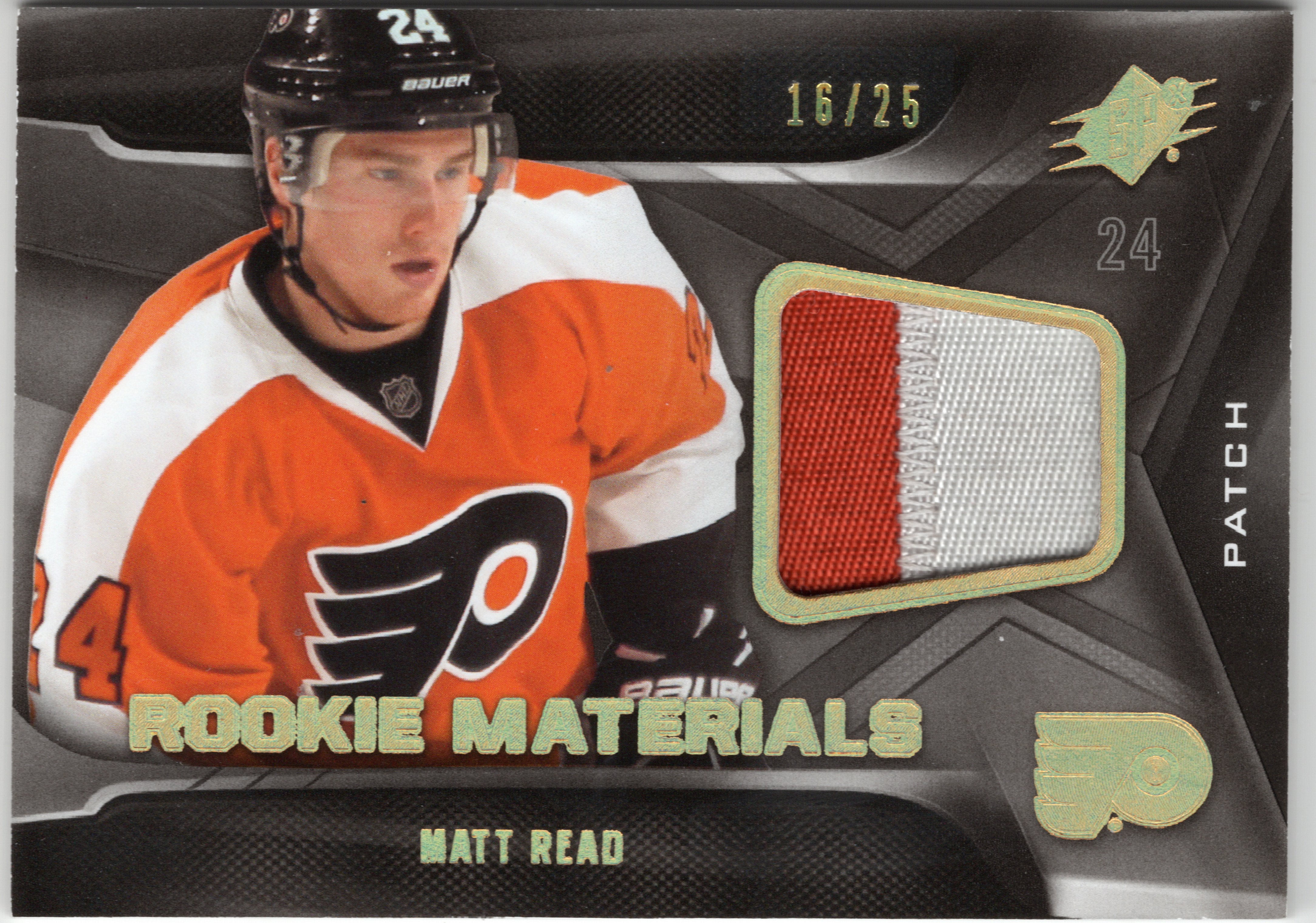 2011-12 SPx Rookie Materials Patches #RMMR Matt Read /25