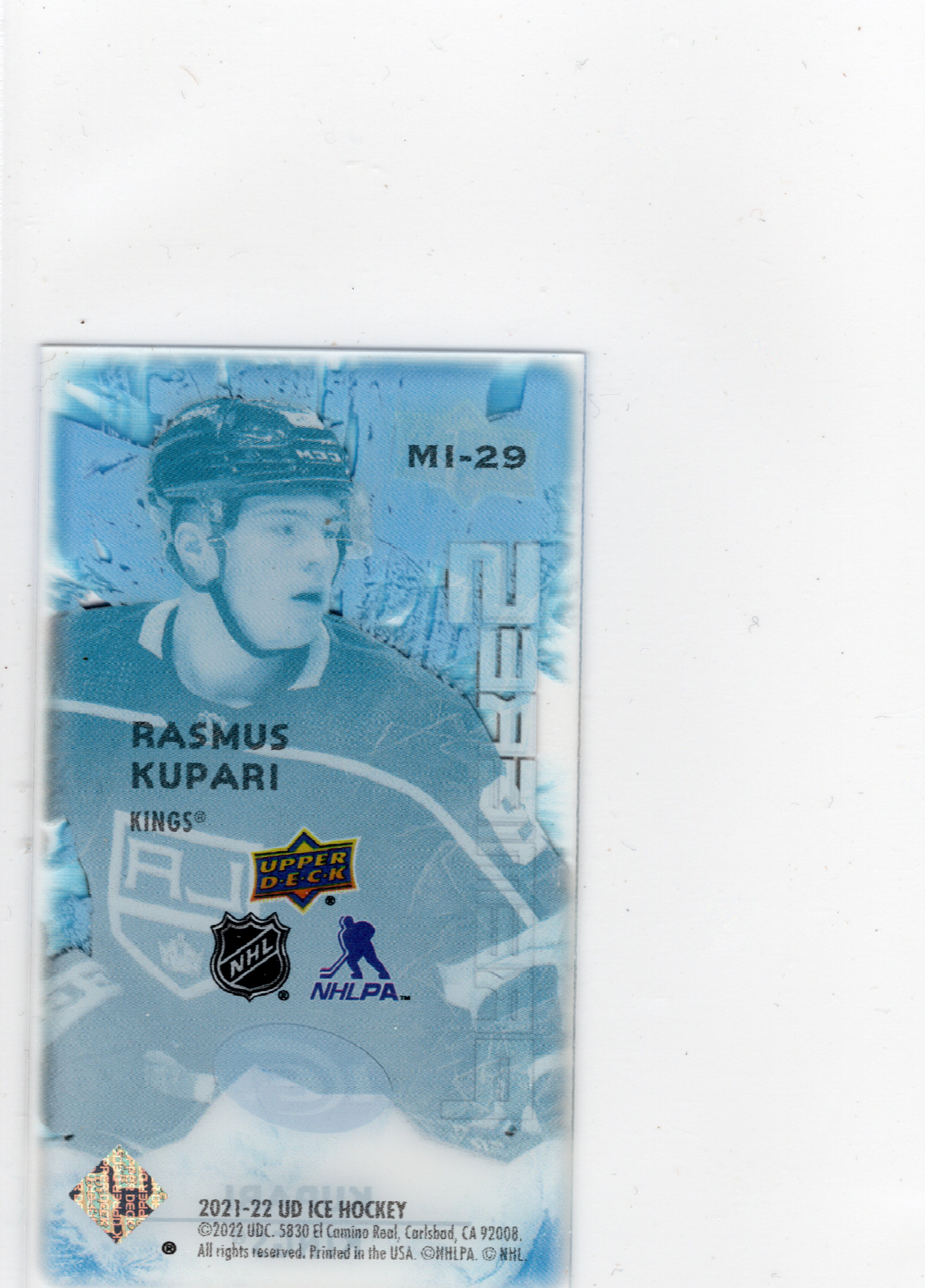 2021-22 Upper Deck Ice Ice Premieres Mini #MI29 Rasmus Kupari