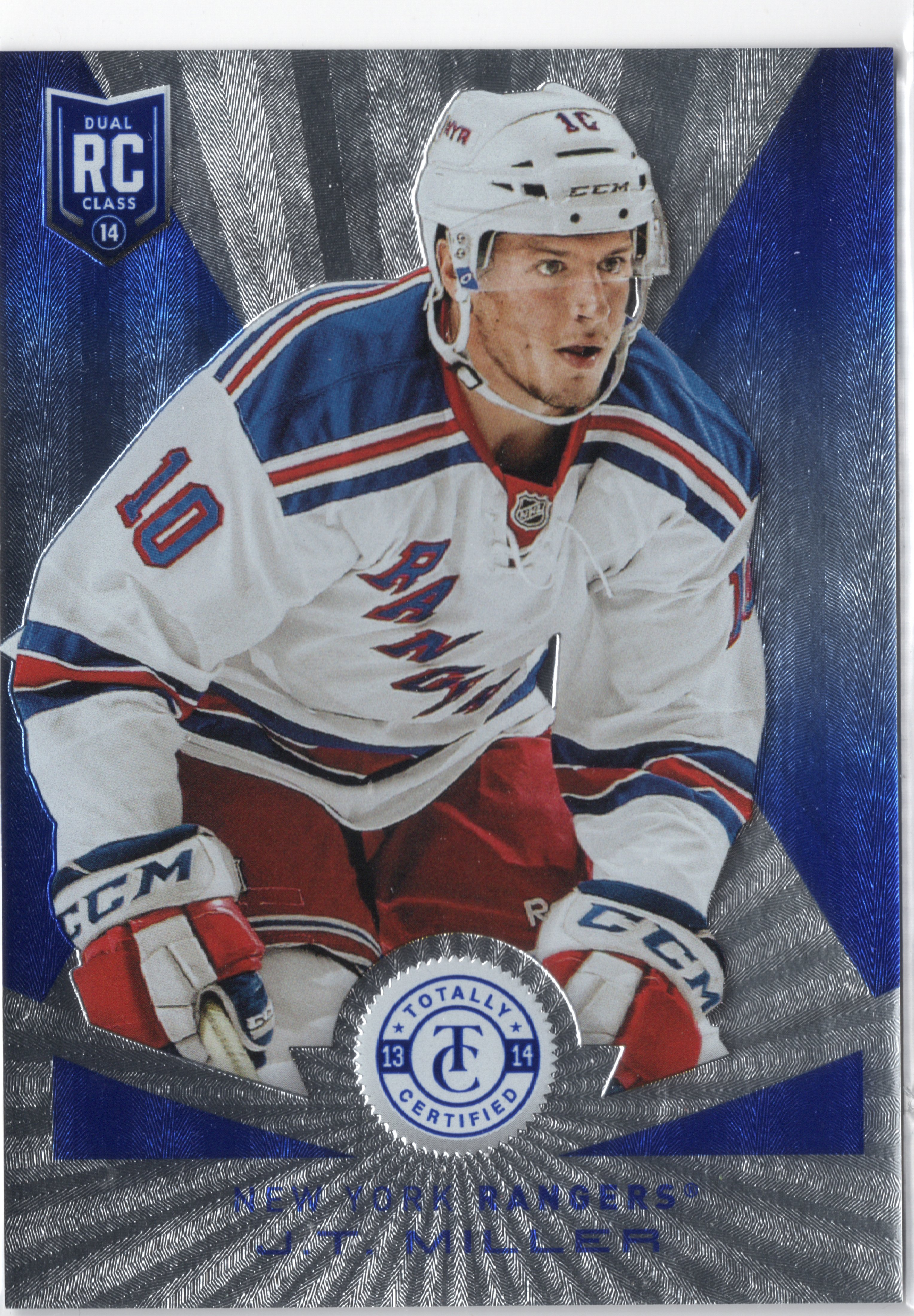 2013-14 Panini Totally Certified Platinum Blue #168 J.T. Miller /50