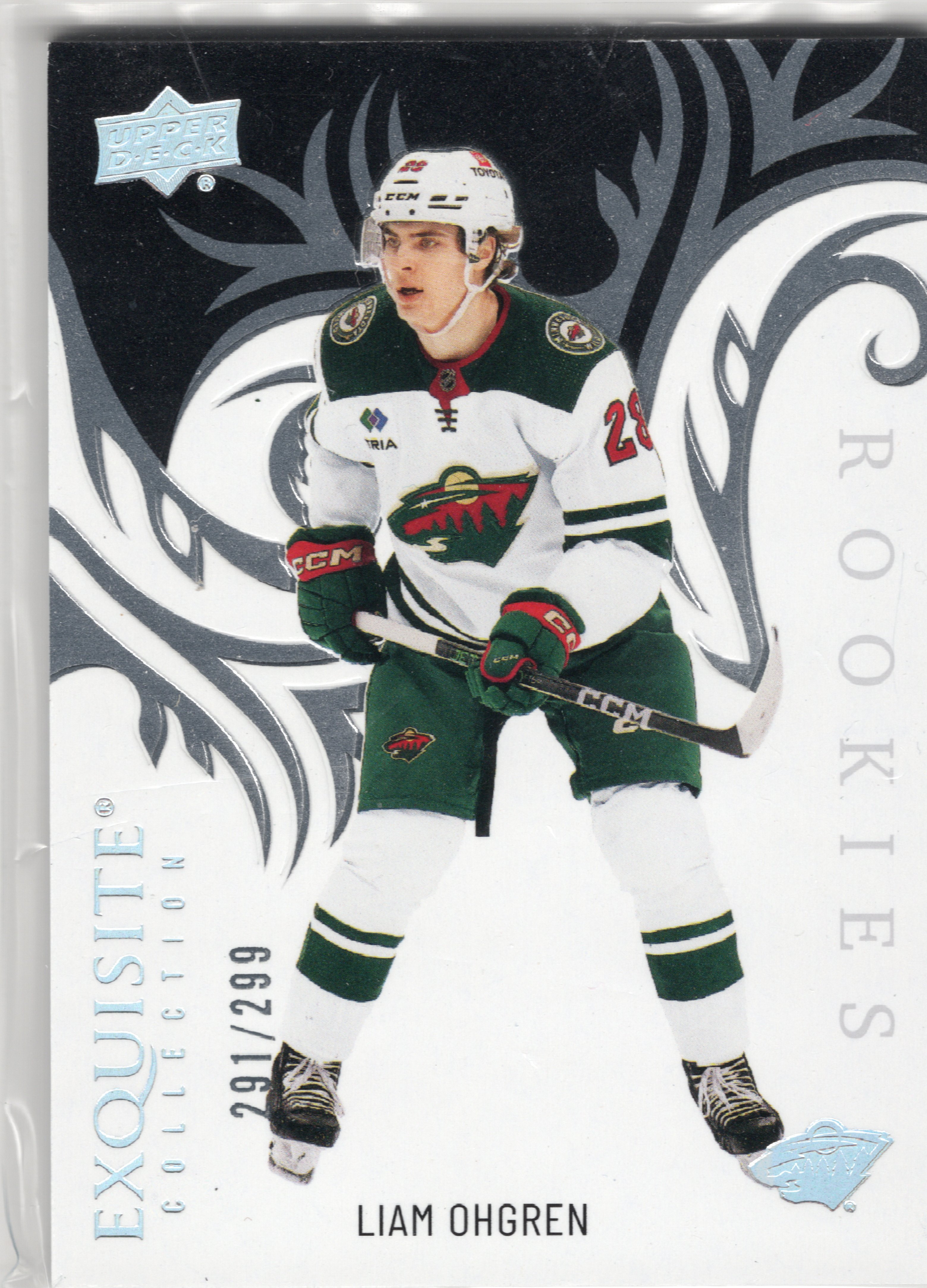 2024-25 Upper Deck Ice Exquisite Collection Rookies #R2 Liam Ohgren /299