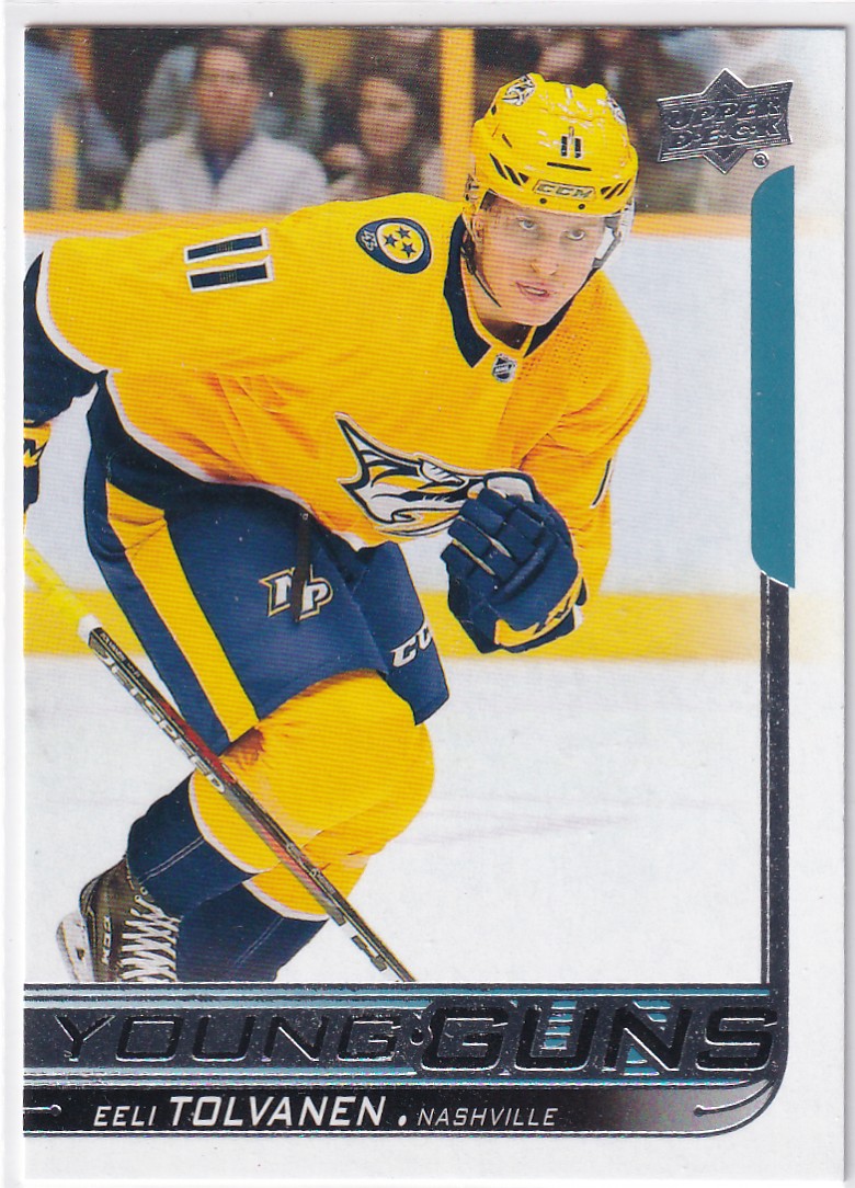  2018-19 Upper Deck #217 Eeli Tolvanen YG RC