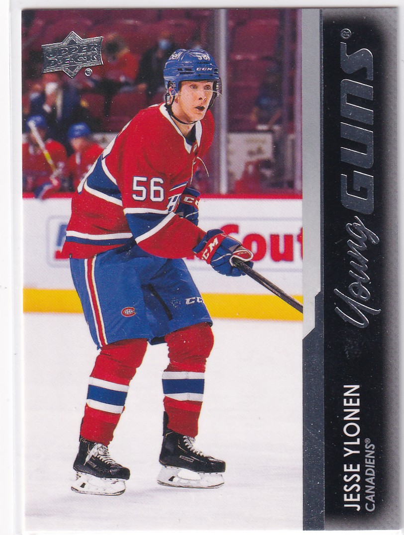 2021-22 Upper Deck #485 Jesse Ylonen YG RC Ylönen