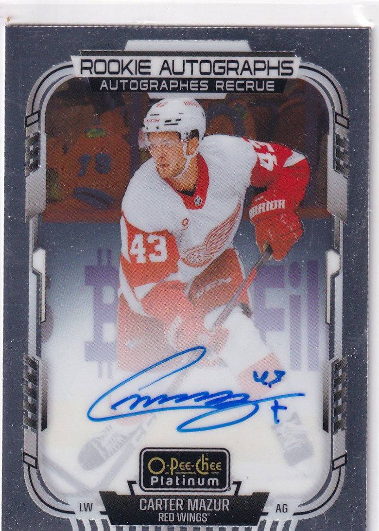 2025-26 O-Pee-Chee Platinum Rookie Autographs #RCM Carter Mazur