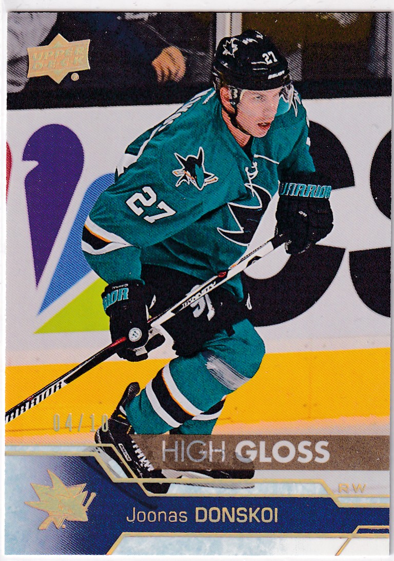  2016-17 Upper Deck High Gloss #404 Joonas Donskoi /10