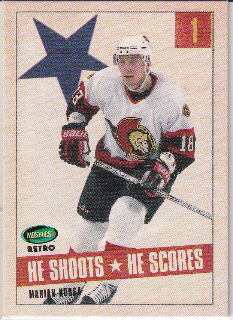 2002-03 Parkhurst Retro He Shoots He Scores Points #3 Marian Hossa 1 pt.