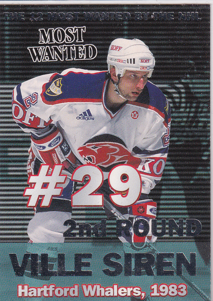 1999-00 Cardset Most Wanted #12 Ville Siren