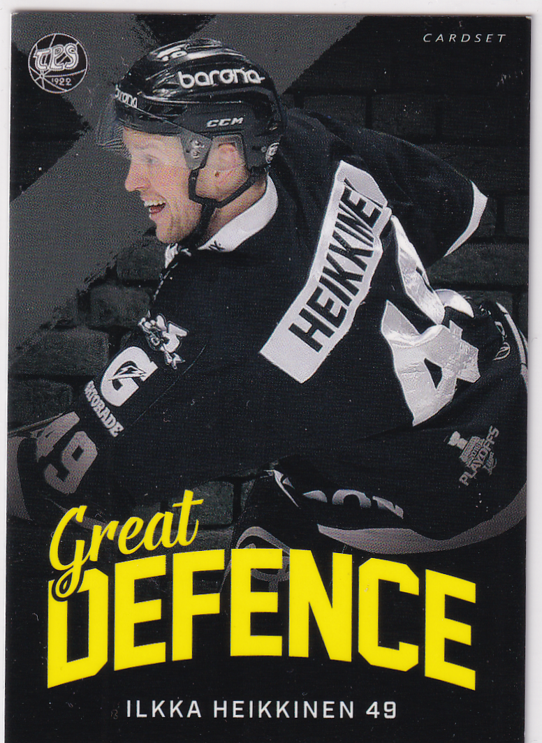 2018-19 Cardset Finland Great Defence #GD14 Ilkka Heikkinen
