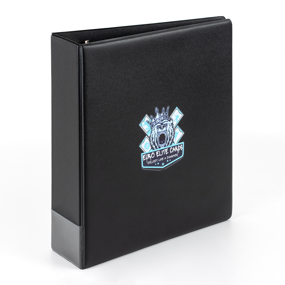 Euro Elite 3-Ring Album – Durable folder for trading cards (black)