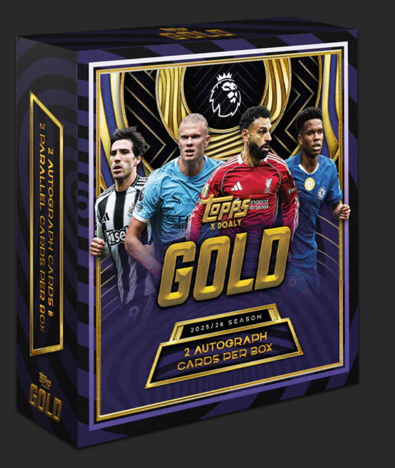 2025-26 Topps Premier League Gold Hobby Box --> FREE SHIPPING IN