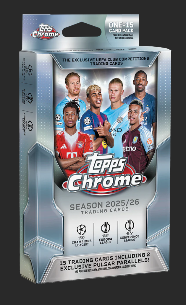 2025-26 Topps Chrome UEFA Club Competitions Hanger Box