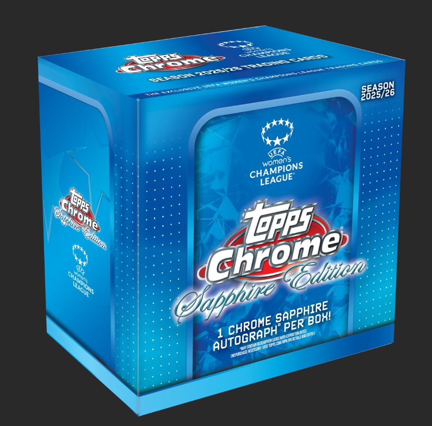 2025-26 Topps Chrome Sapphire UEFA Women's Champions League Soccer Hobby Box