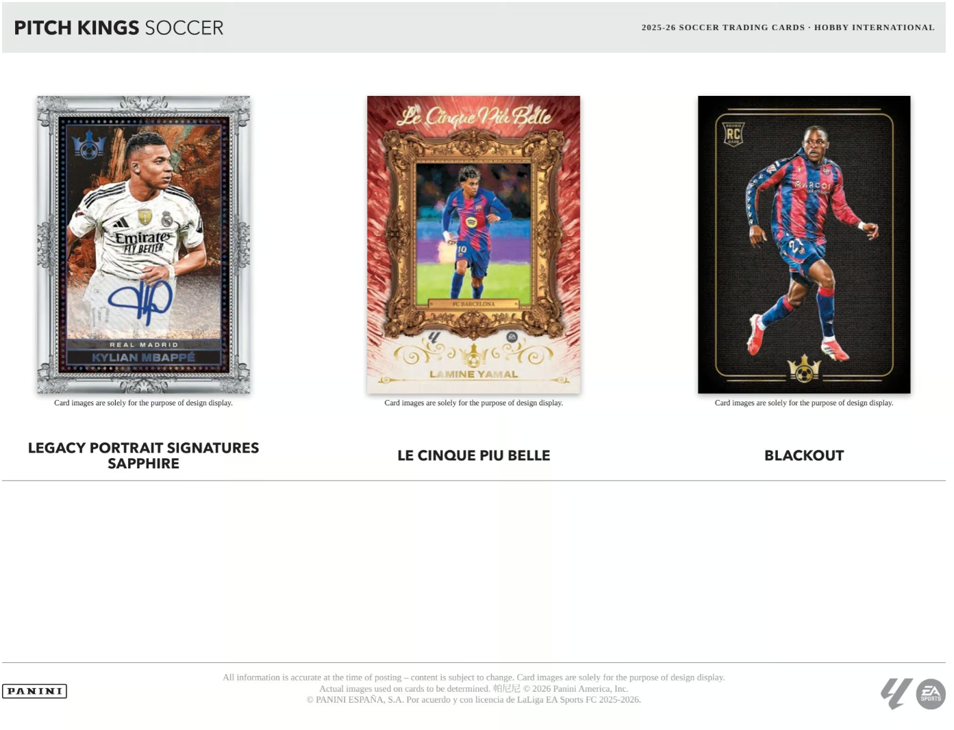 2025-26 Panini Pitch Kings La Liga Soccer Hobby International Box