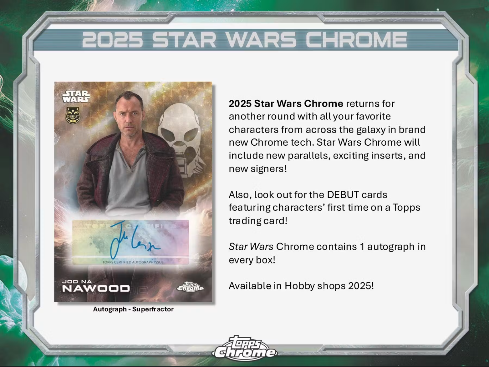 2025 Topps Star Wars Chrome Hobby Delight Box