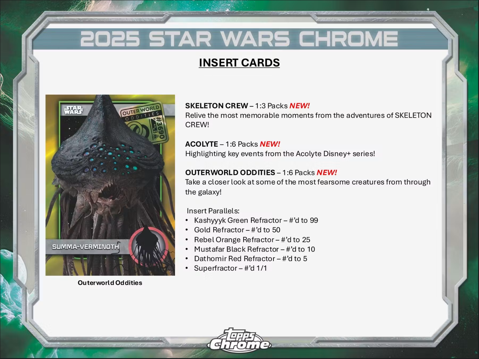 2025 Topps Star Wars Chrome Hobby Delight Box