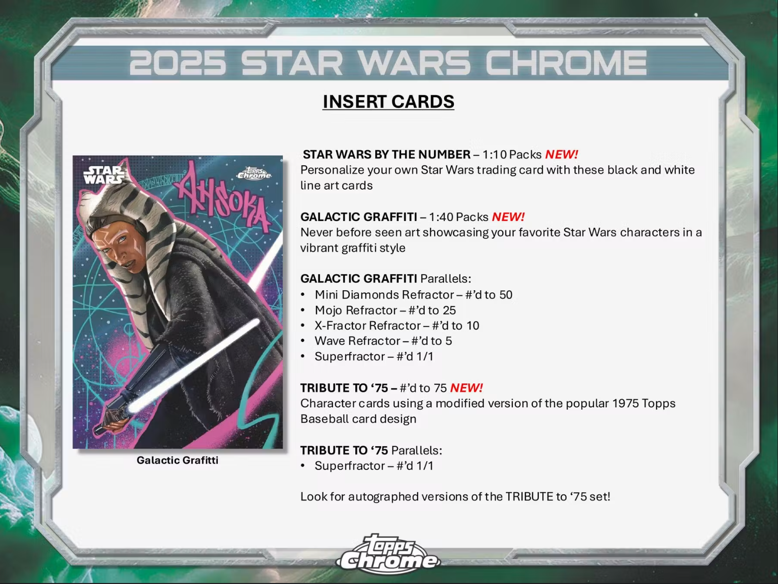 2025 Topps Star Wars Chrome Hobby Delight Box