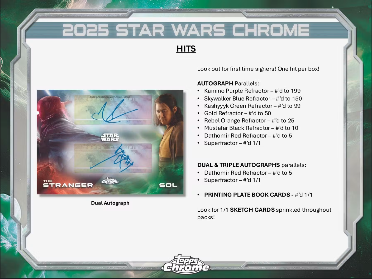 2025 Topps Star Wars Chrome Hobby Delight Box