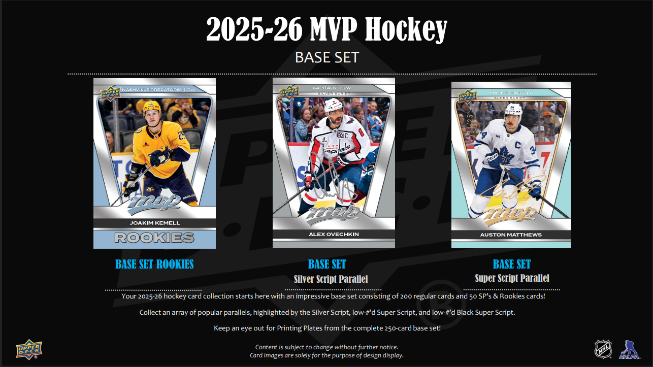 2025-26 Upper Deck MVP Hockey Hobby Box