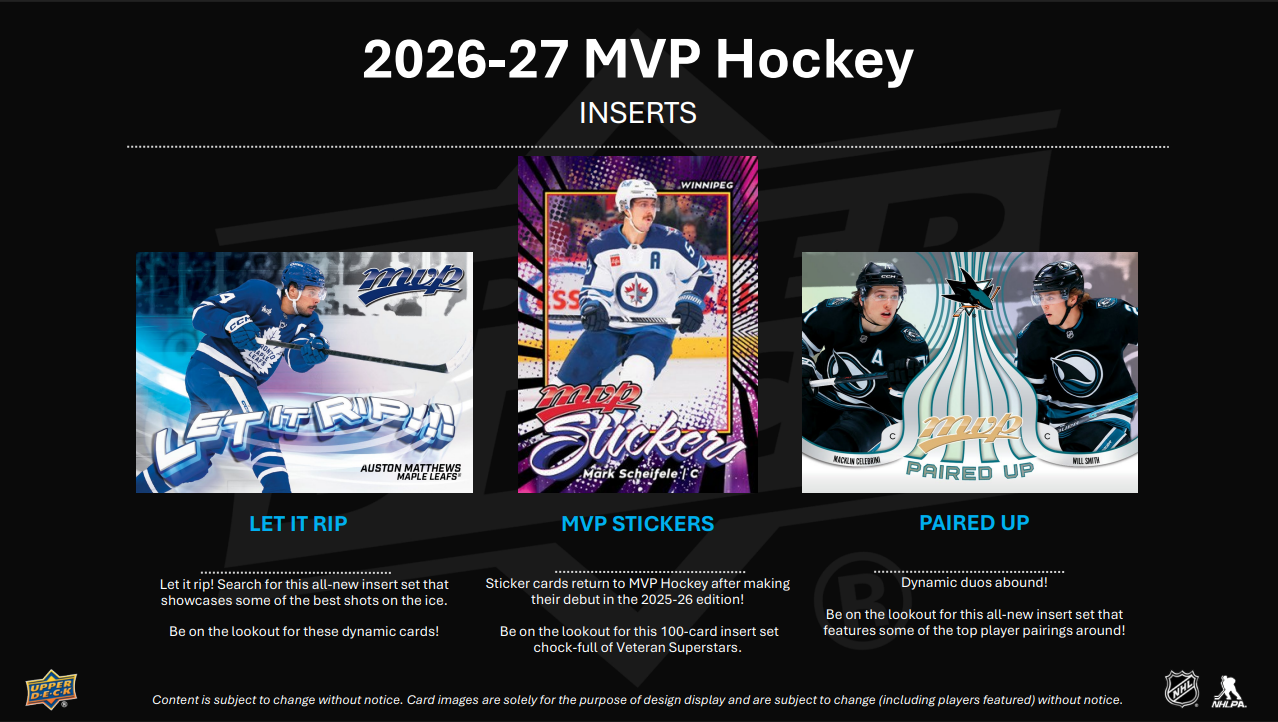 2026-27 Upper Deck MVP Hockey Blaster Box
