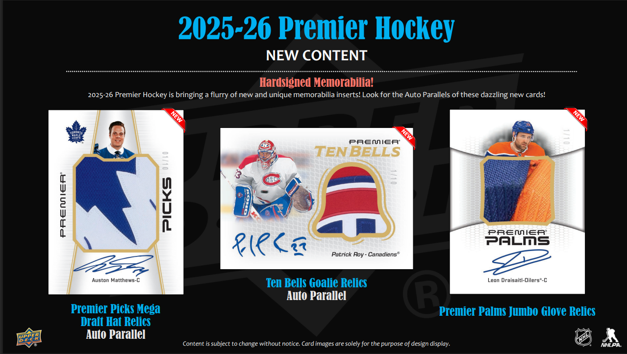 2025-26 Upper Deck Premier Hockey Hobby Box