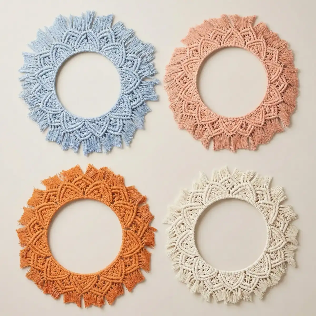 Kukkais-makrameekranssi