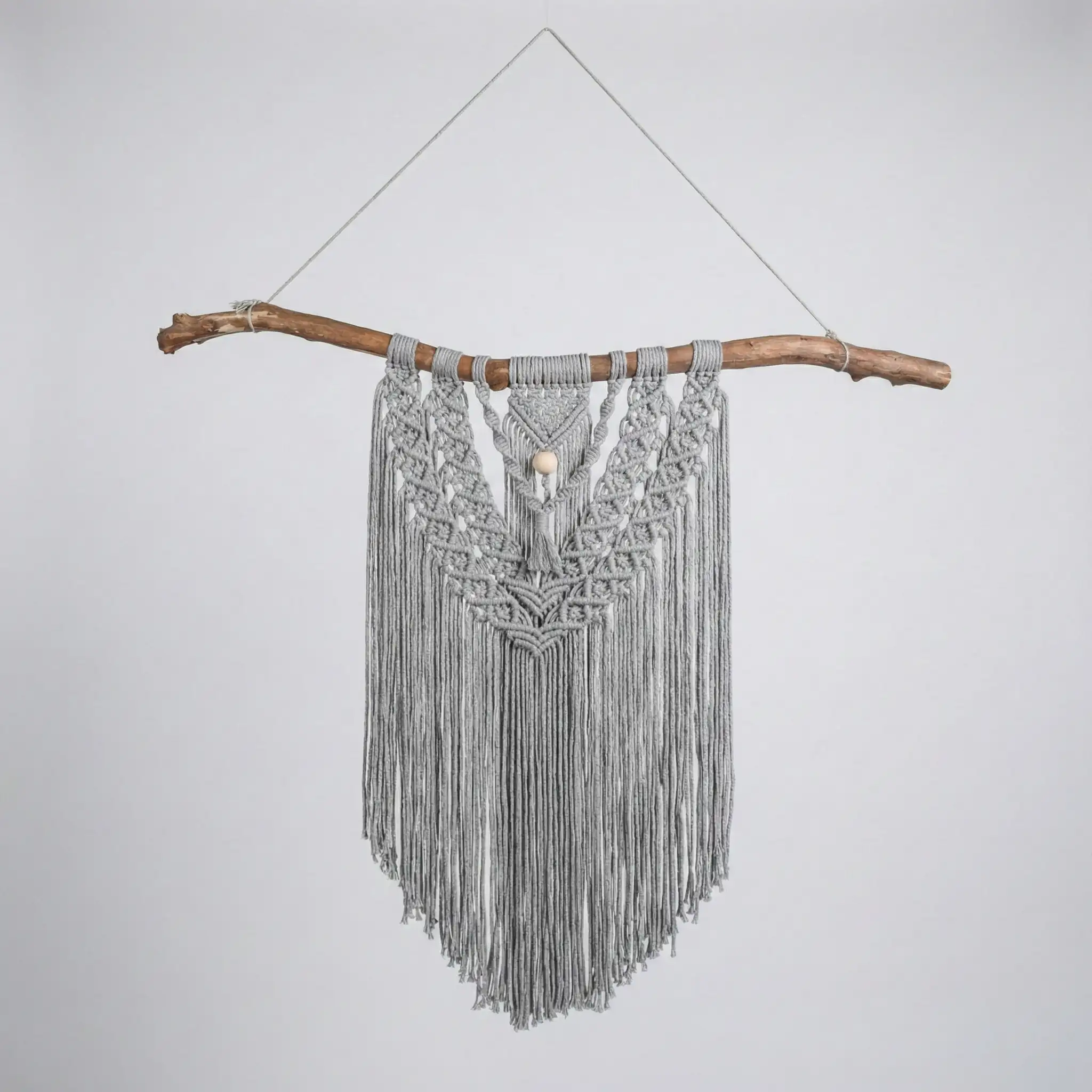 Makramee-sein&auml;vaate Oksalla &ndash; Suoja