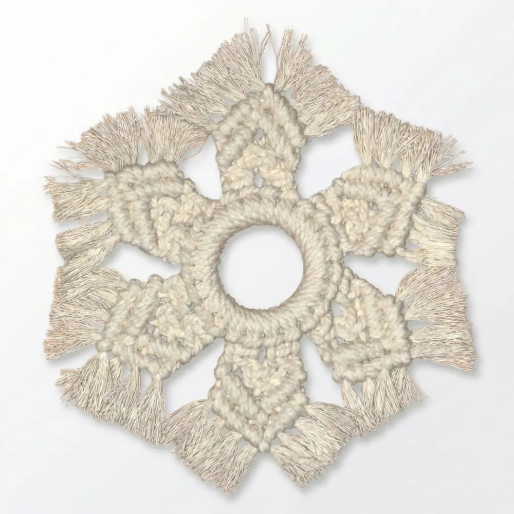 Makramee minikranssi sein&auml;koriste