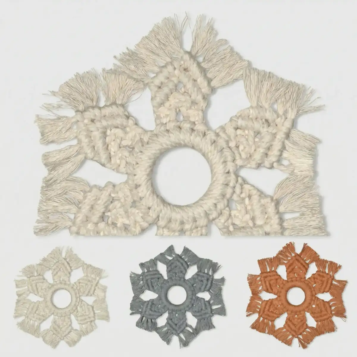 Makramee minikranssi sein&auml;koriste